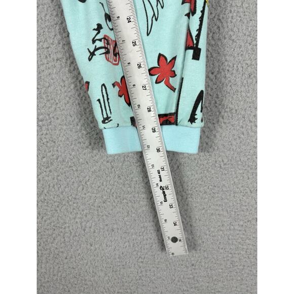 Monmon Cat Joggers Adult Large Multicolor Sun Cat Art Sweats Athleisure Lounge - Picture 8 of 9